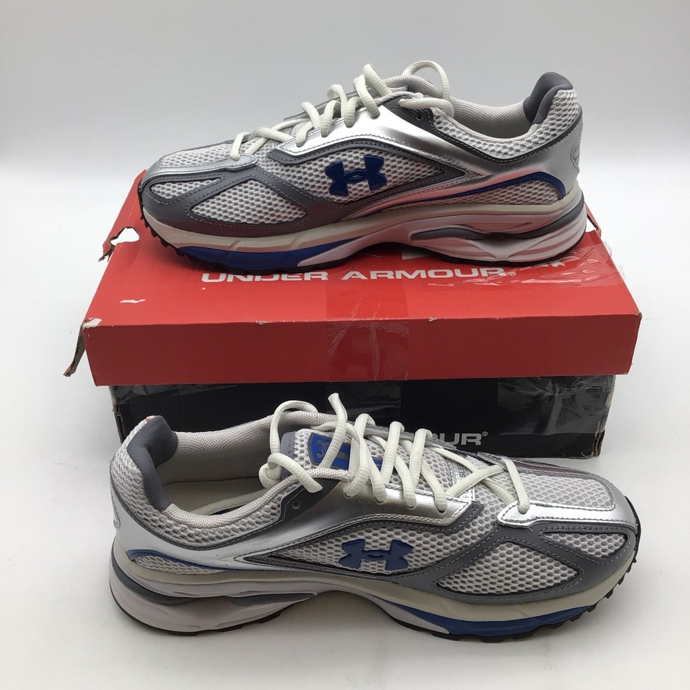 Under Armour UA HOVR Apparition 3027595-105 Mens Shoes Gray‎ Blue Size 8.5 New - Picture 2 of 6